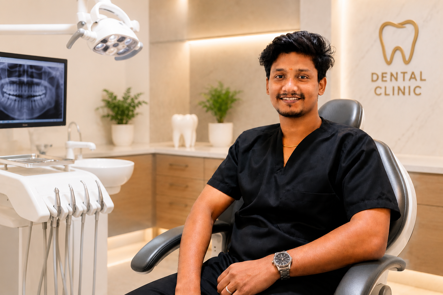 Dr. Akash M., BDS MRD — Chief Dentist at Muthu Dental Clinic Panruti